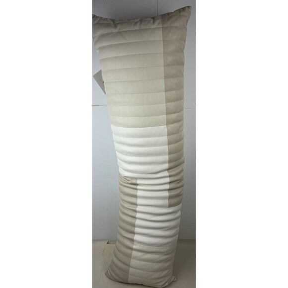 Hotel Collection Brushwork 14" x 48" Faux Leather Decorative Pillow - Picture 5 of 16